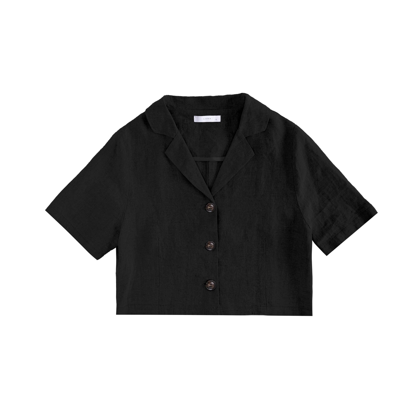 25104 Linen Crop Top