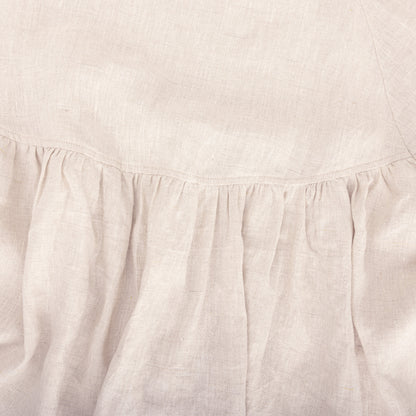 25111 Puff Sleeves Linen Top