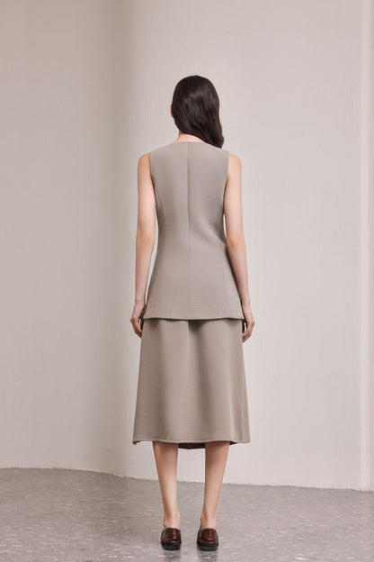 25114VL Office Lady Extra Long Vest