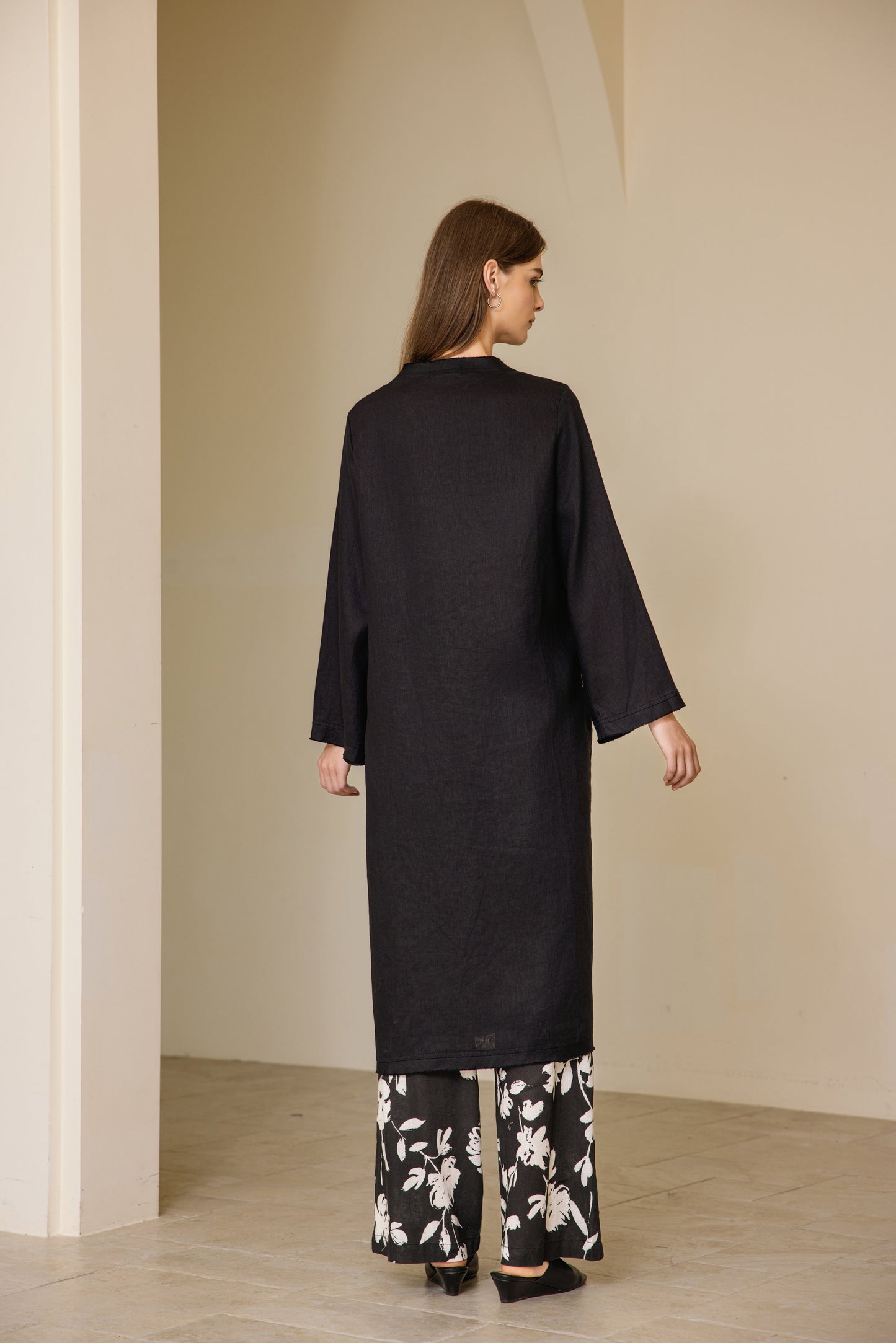 25114 Linen Cardigan Long