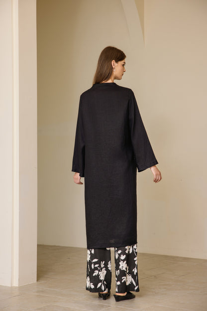 25114 Linen Cardigan Long