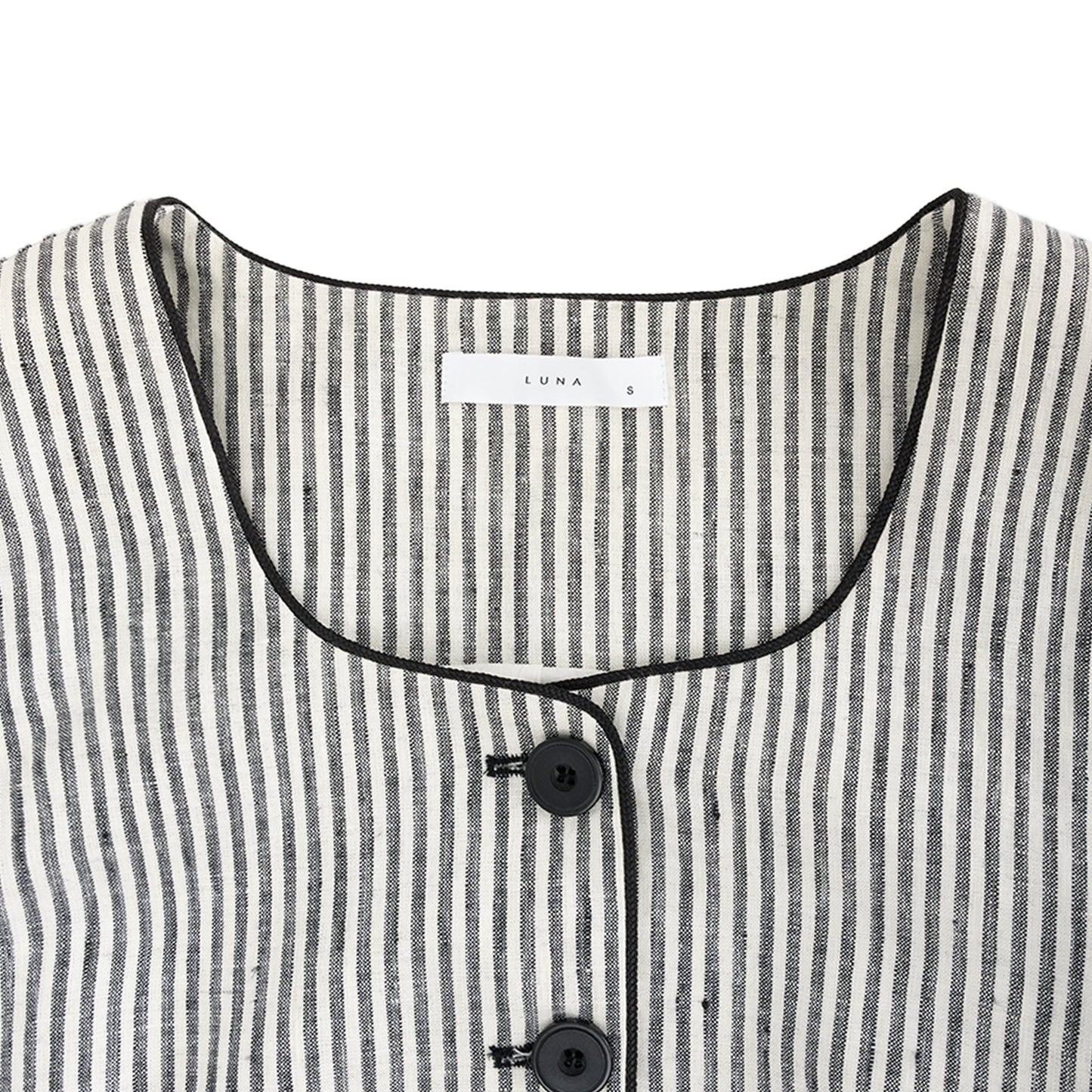25123 Linen Vest - Set