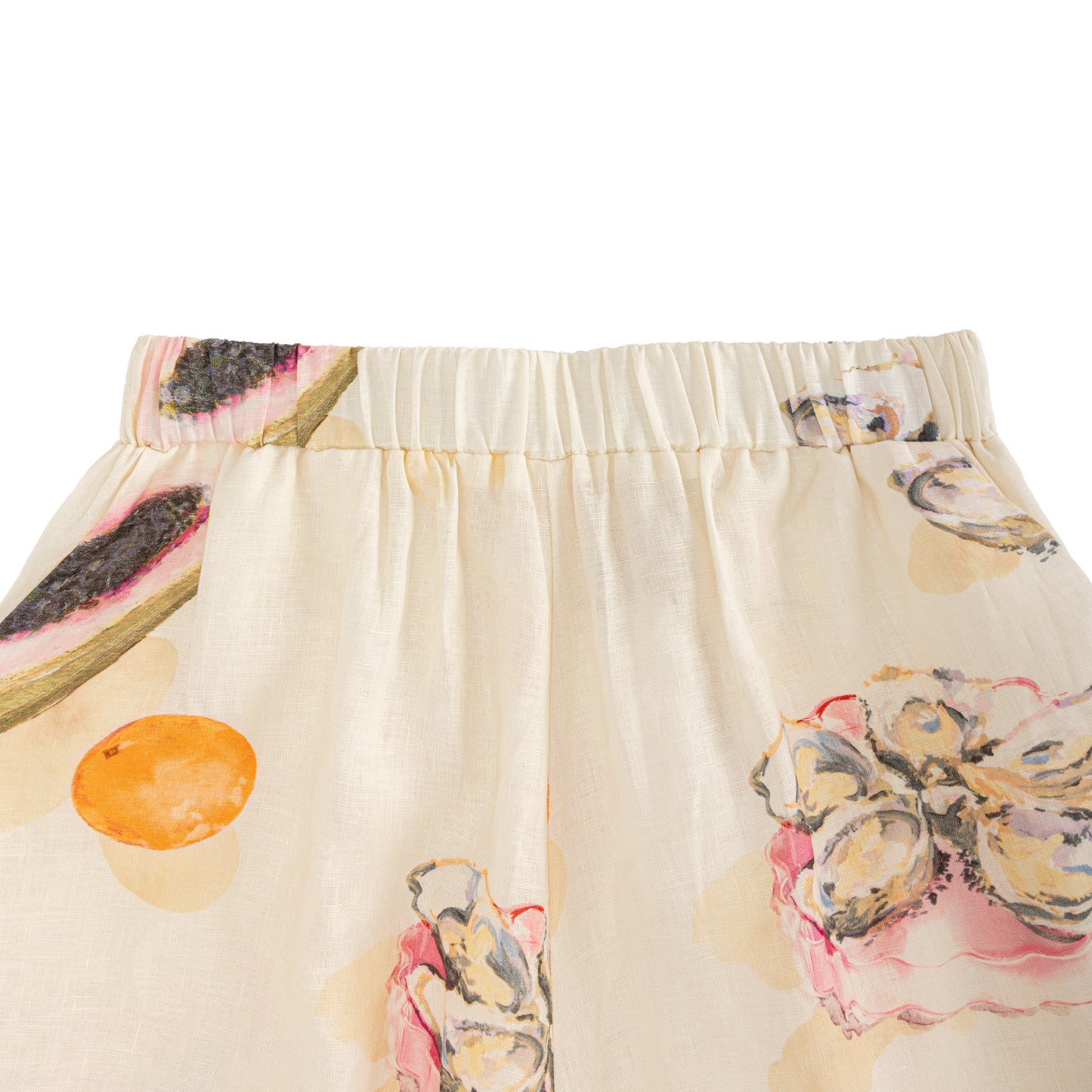25128 Linen Print Pants