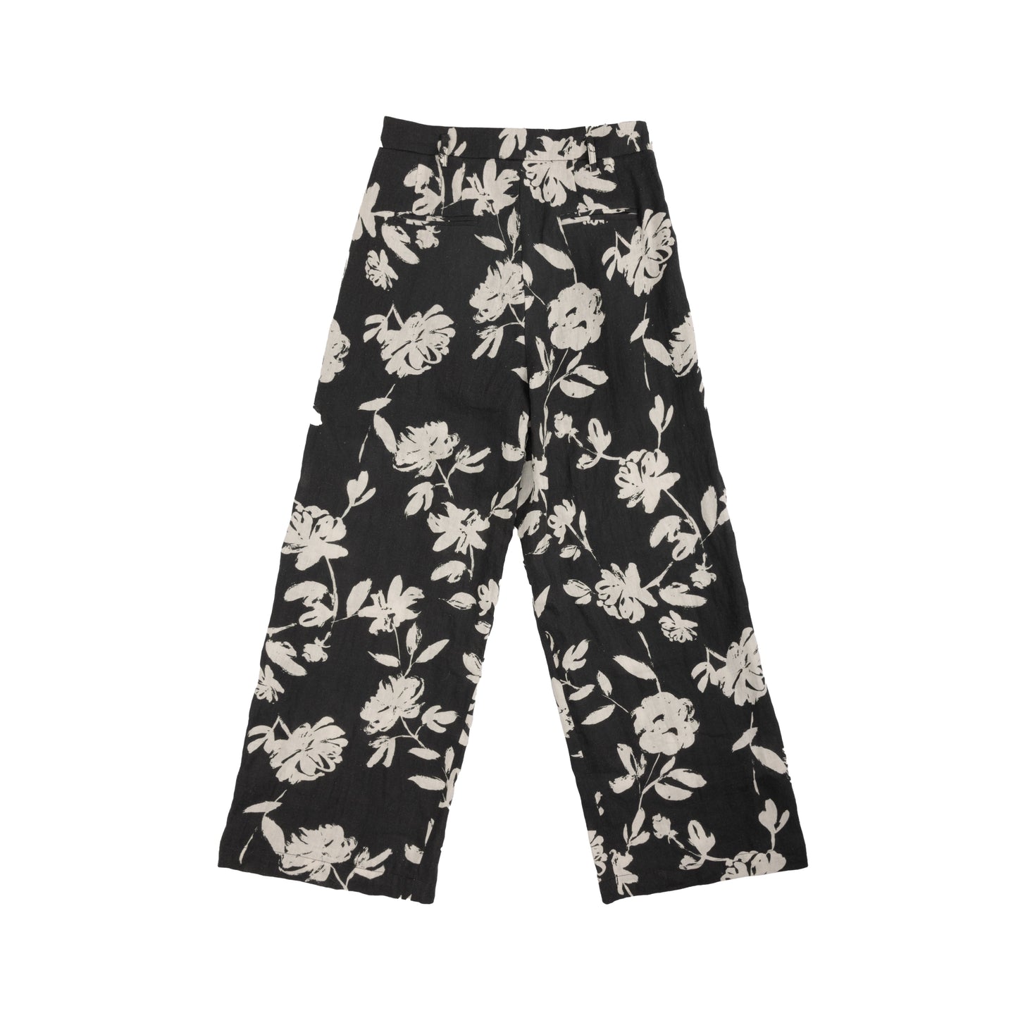 25132 Linen Print Pants