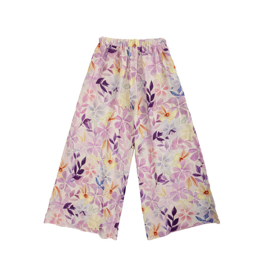 25134 Linen Print Pants