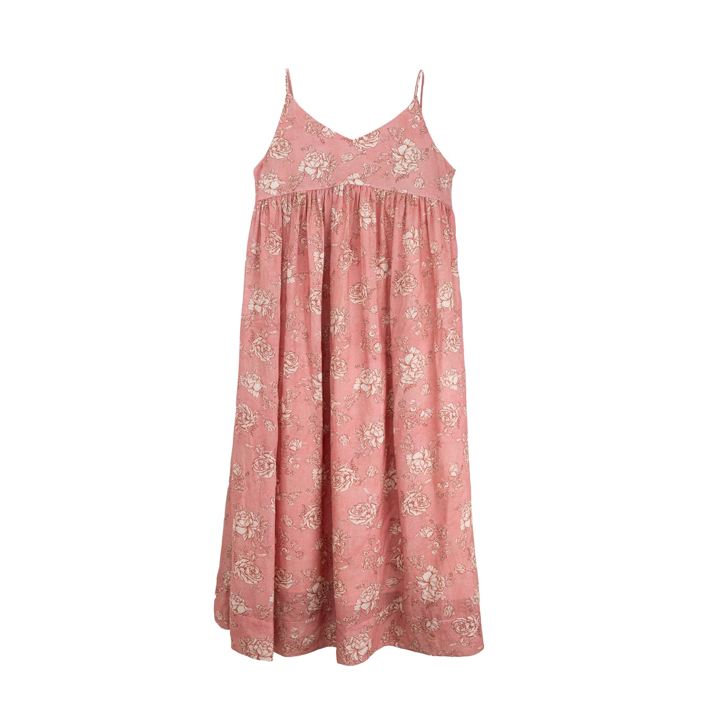 25142 Floral Linen Dress