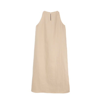 25156 Linen sleeveless Dress