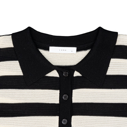 25186 Sweater Vest Top Striped