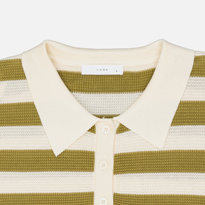 25186 Sweater Vest Top Striped