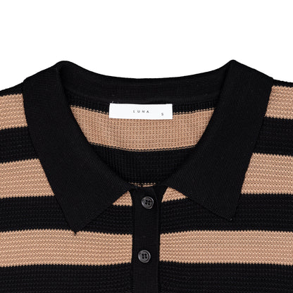 25186 Sweater Vest Top Striped