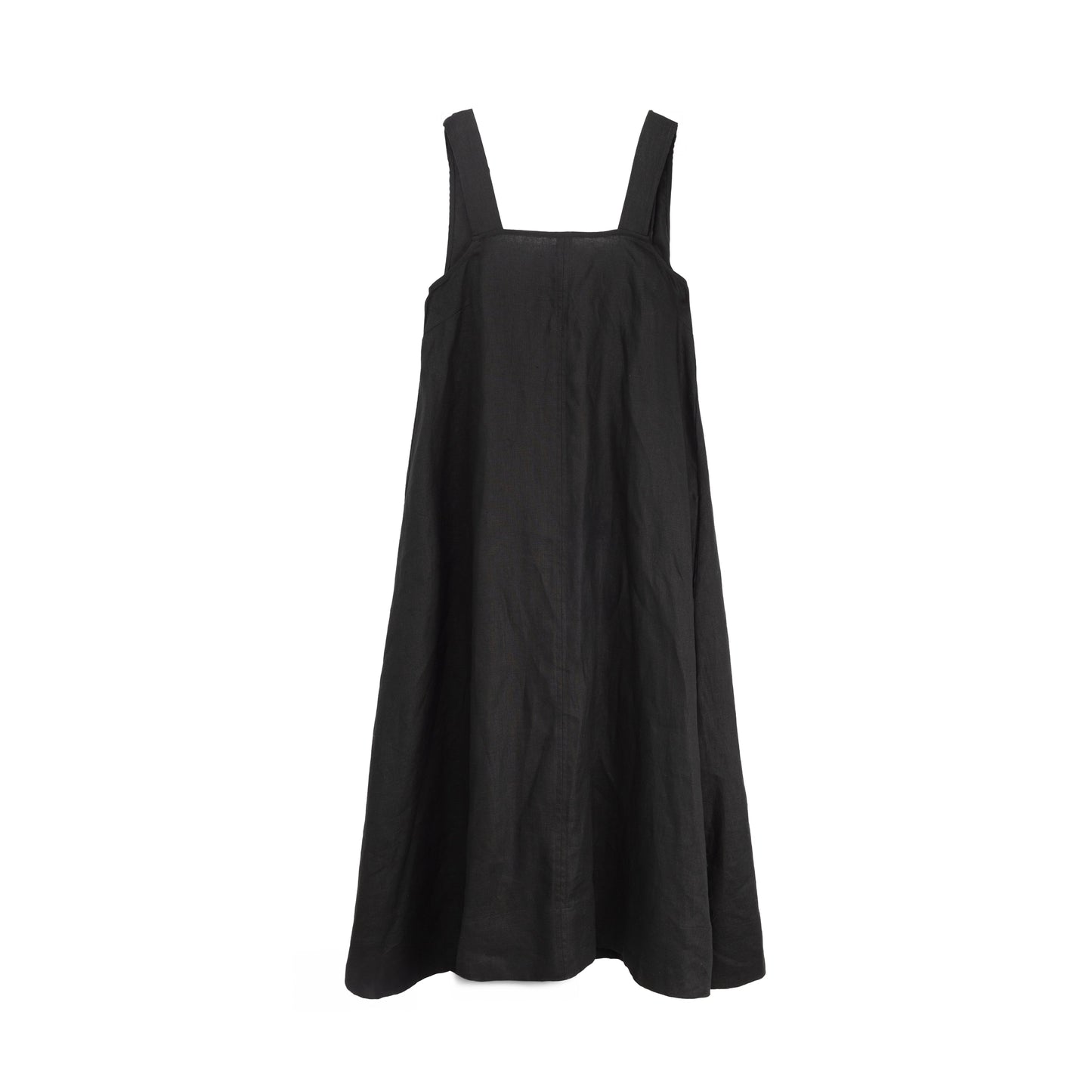 25190 Linen Black Maxi Dress