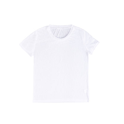 25192R Short-sleeved linen t-shirt round-neck