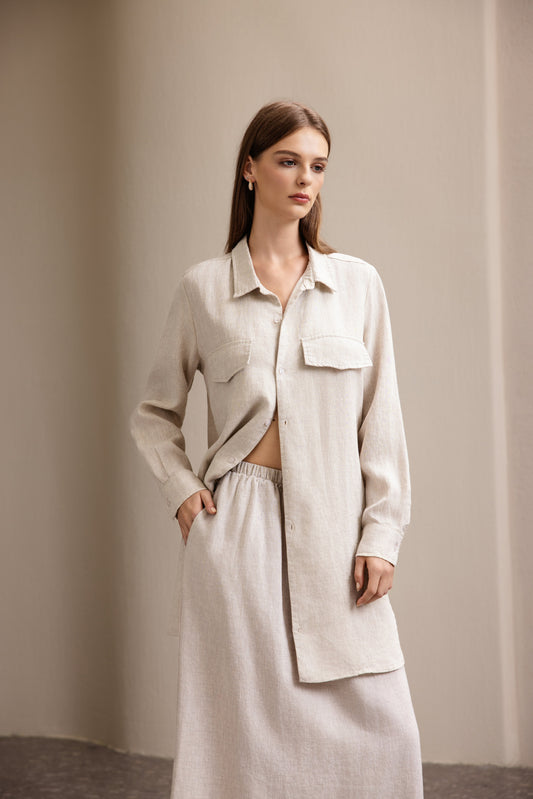 25194 Linen Shirt Long