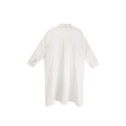 25200 Linen Long Shirt Dress