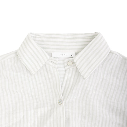 25200 Linen Long Shirt Dress