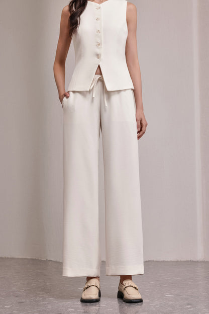 25203 Office Lady Pant With Elastic band