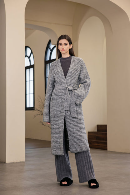 25208 Long Cardigan With Belt