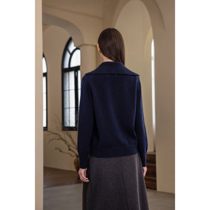 25216 Button-front Polo Shirt Sweater Cardigan