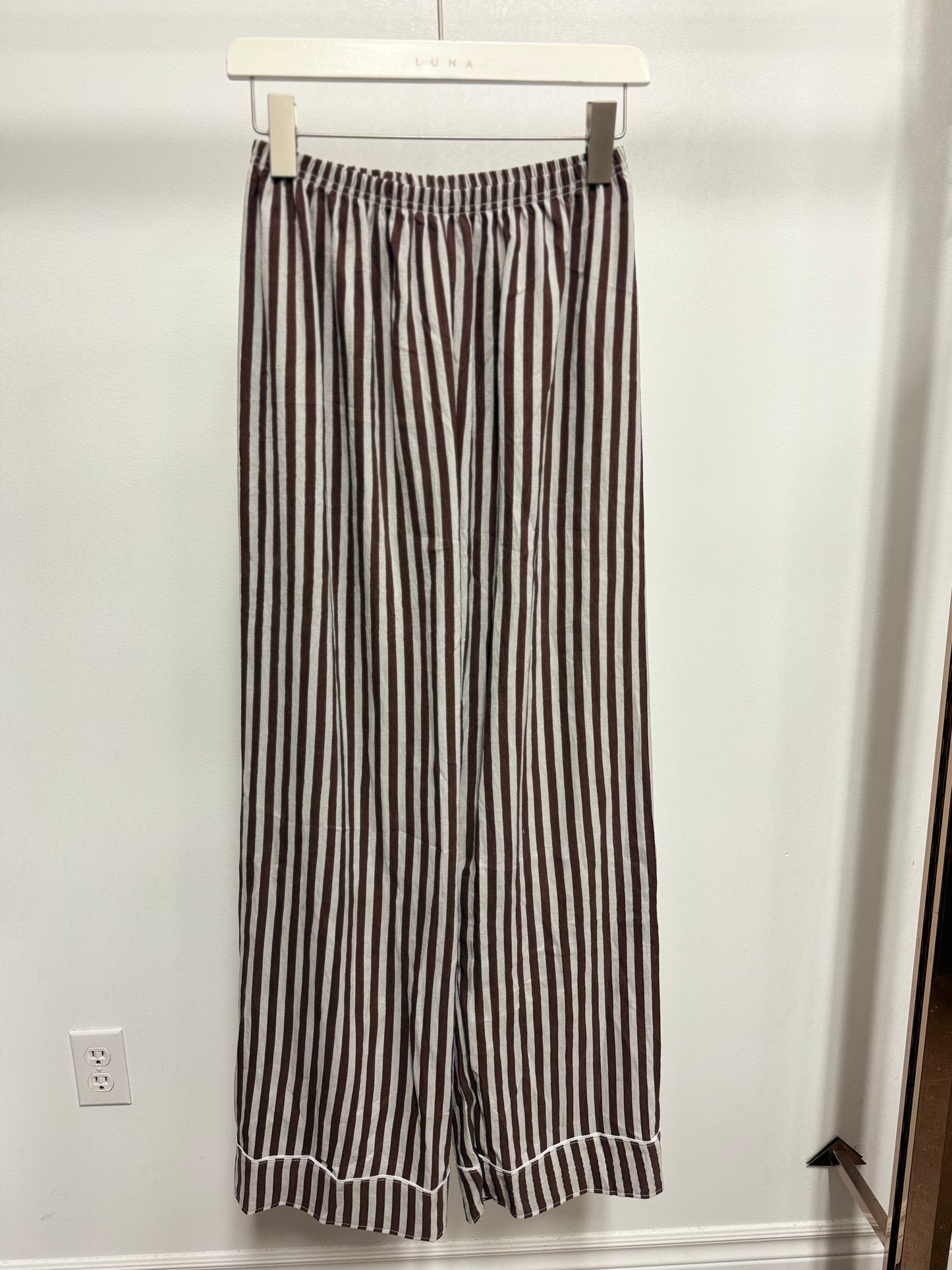 26111B Striped Cotton Sleep Set - Bottom