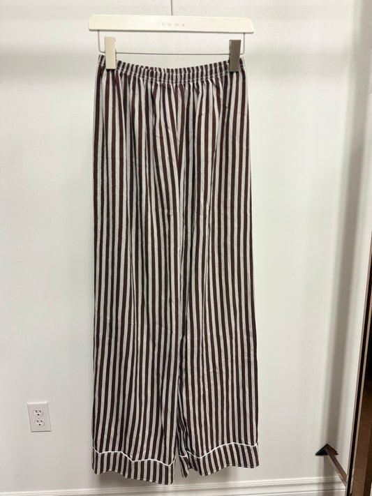 26111B Striped Cotton Sleep Set - Bottom