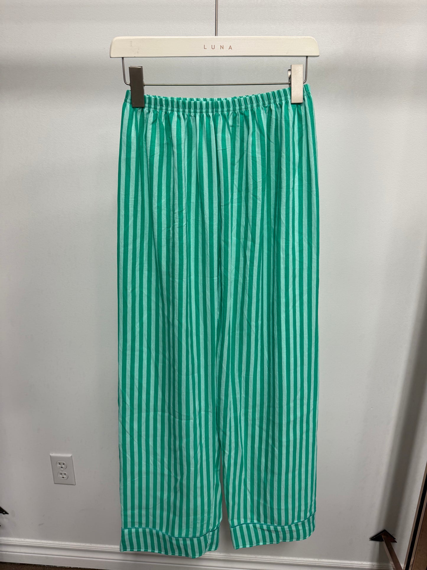 26111B Striped Cotton Sleep Set - Bottom