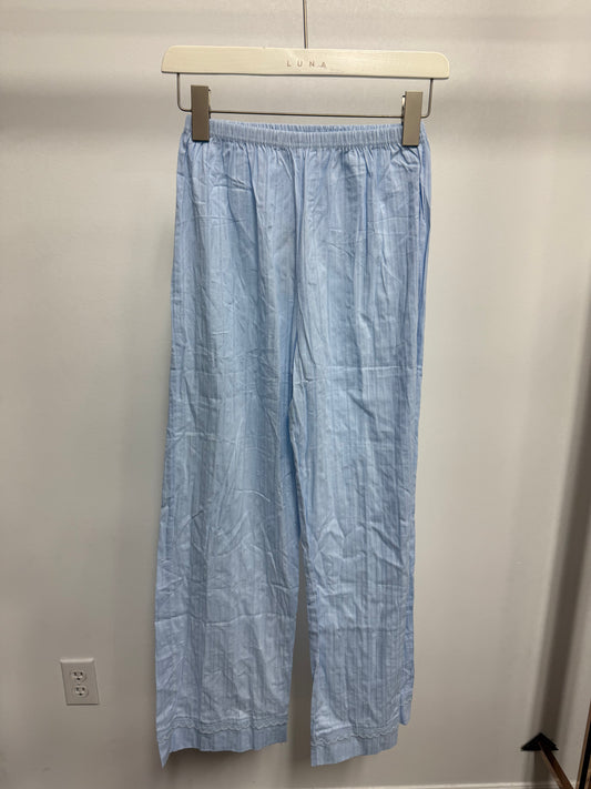 26113B Light Blue Pinstripe Lounge Set Bottom