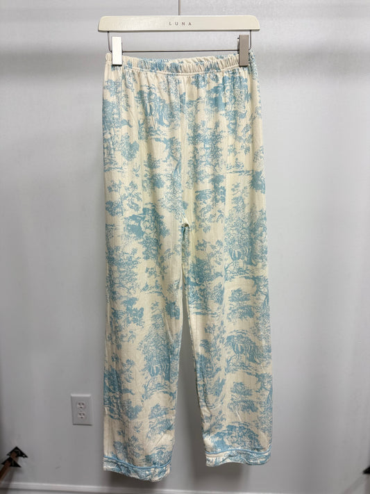 26136B Floral Print Loungewear Set Bottom