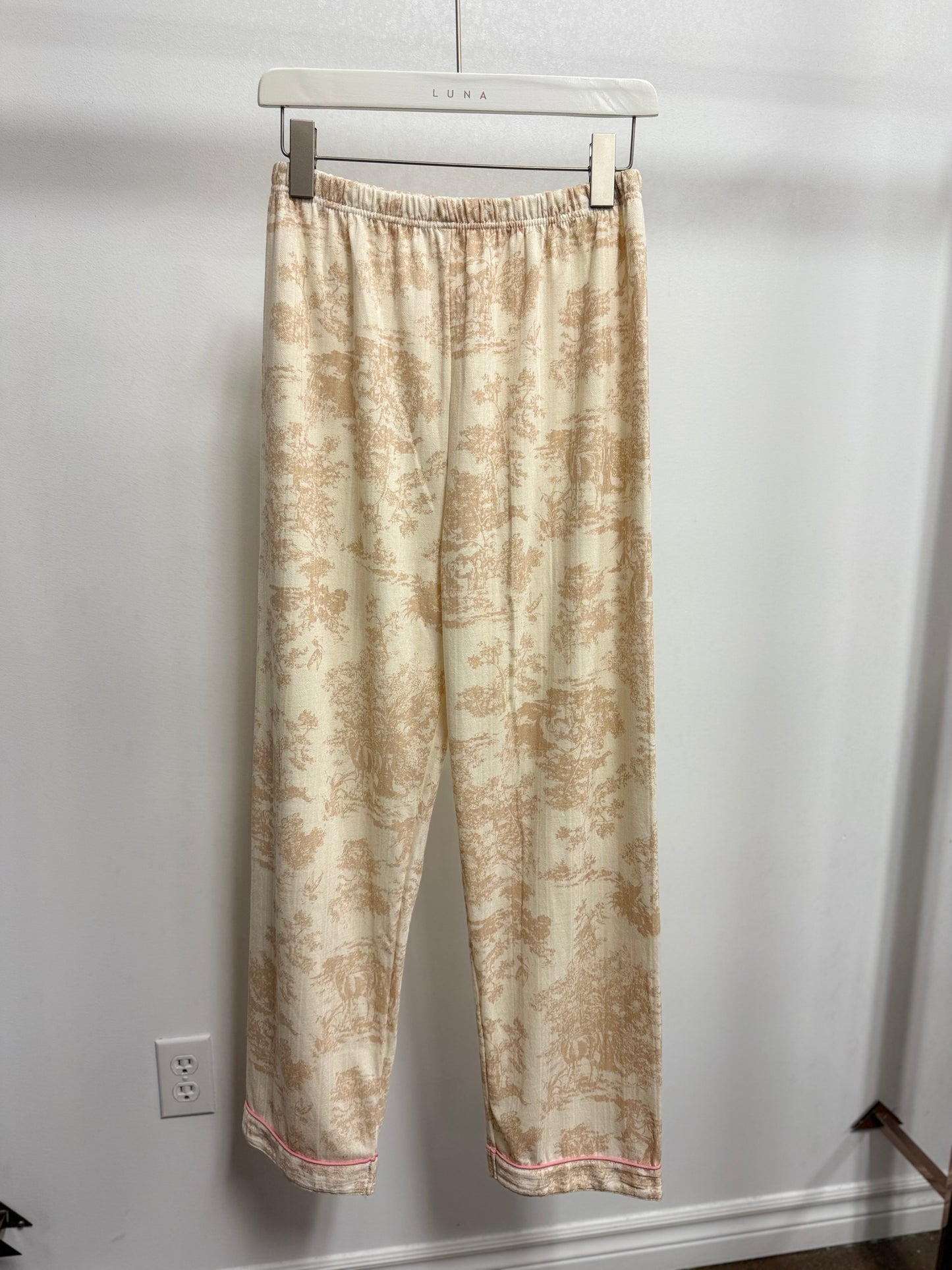 26136B Floral Print Loungewear Set Bottom