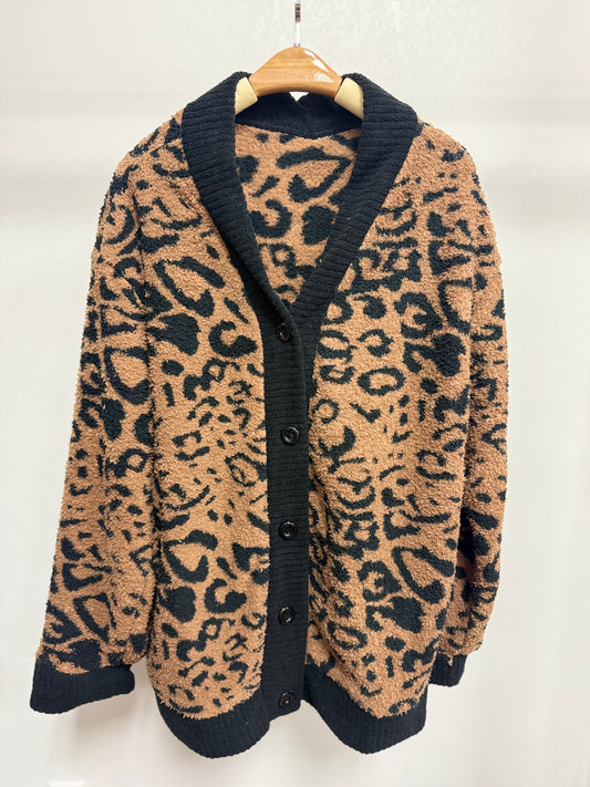 26145T Animal Print Loungewear Set Top