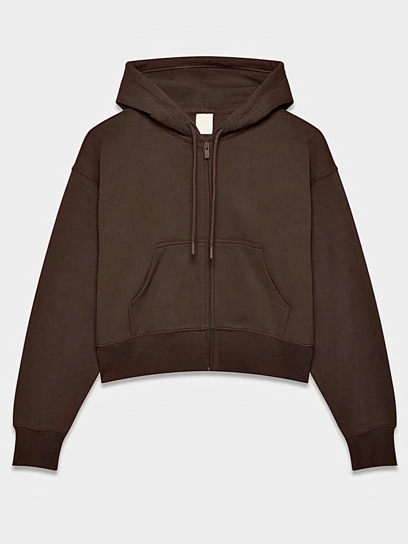 26230 Sweatfleece relaxed Zip Hoodie Cropped length
