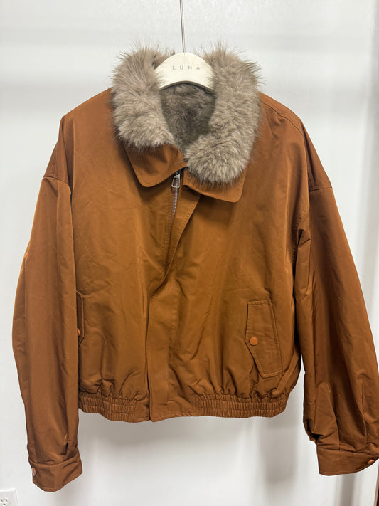 2697 Bomber Jacket With Faux-Fur Collar